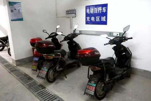 小區使用電動車充電站消除安全隱患